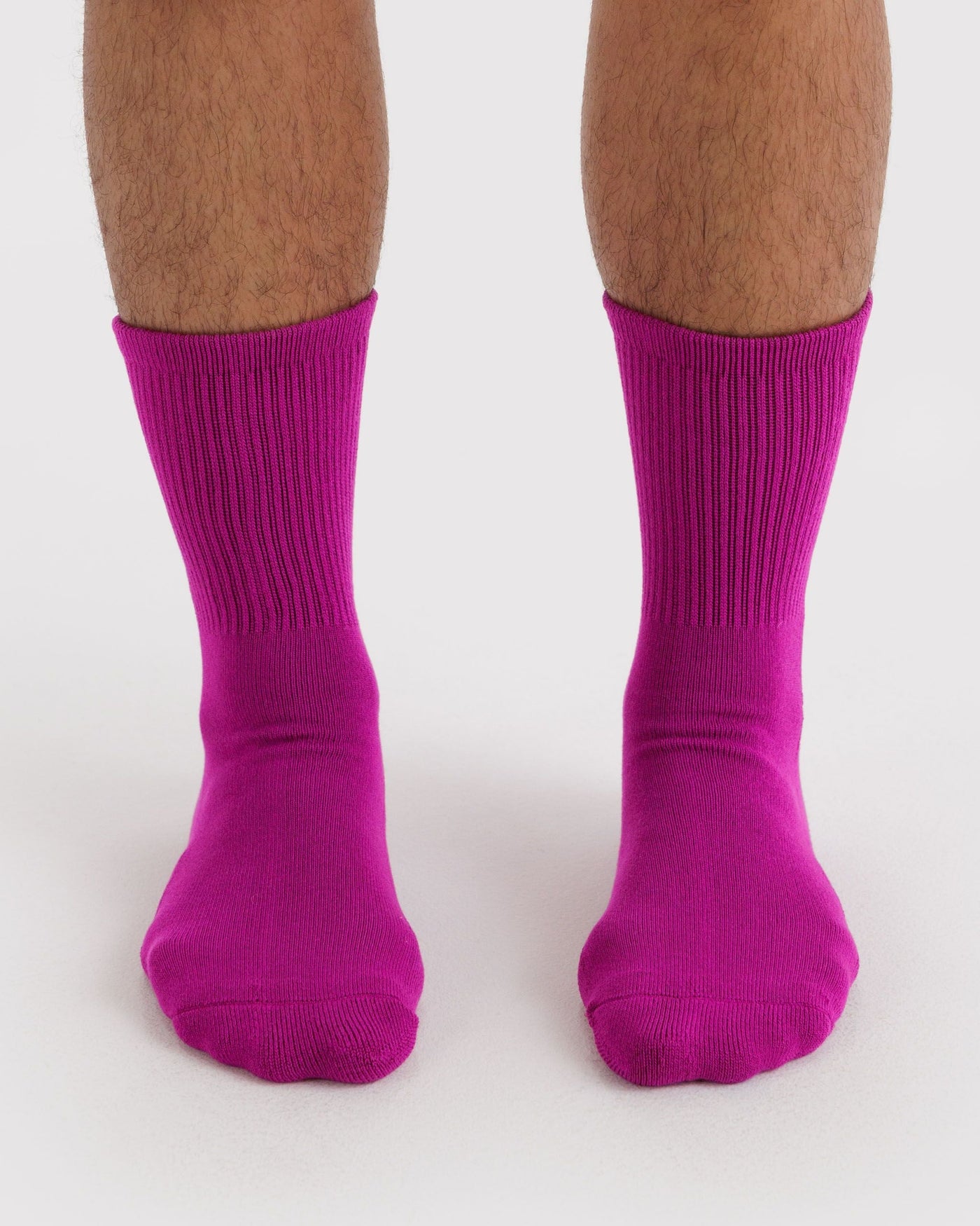 Ribbed Sock - Deep Fuchsia - Daily Step