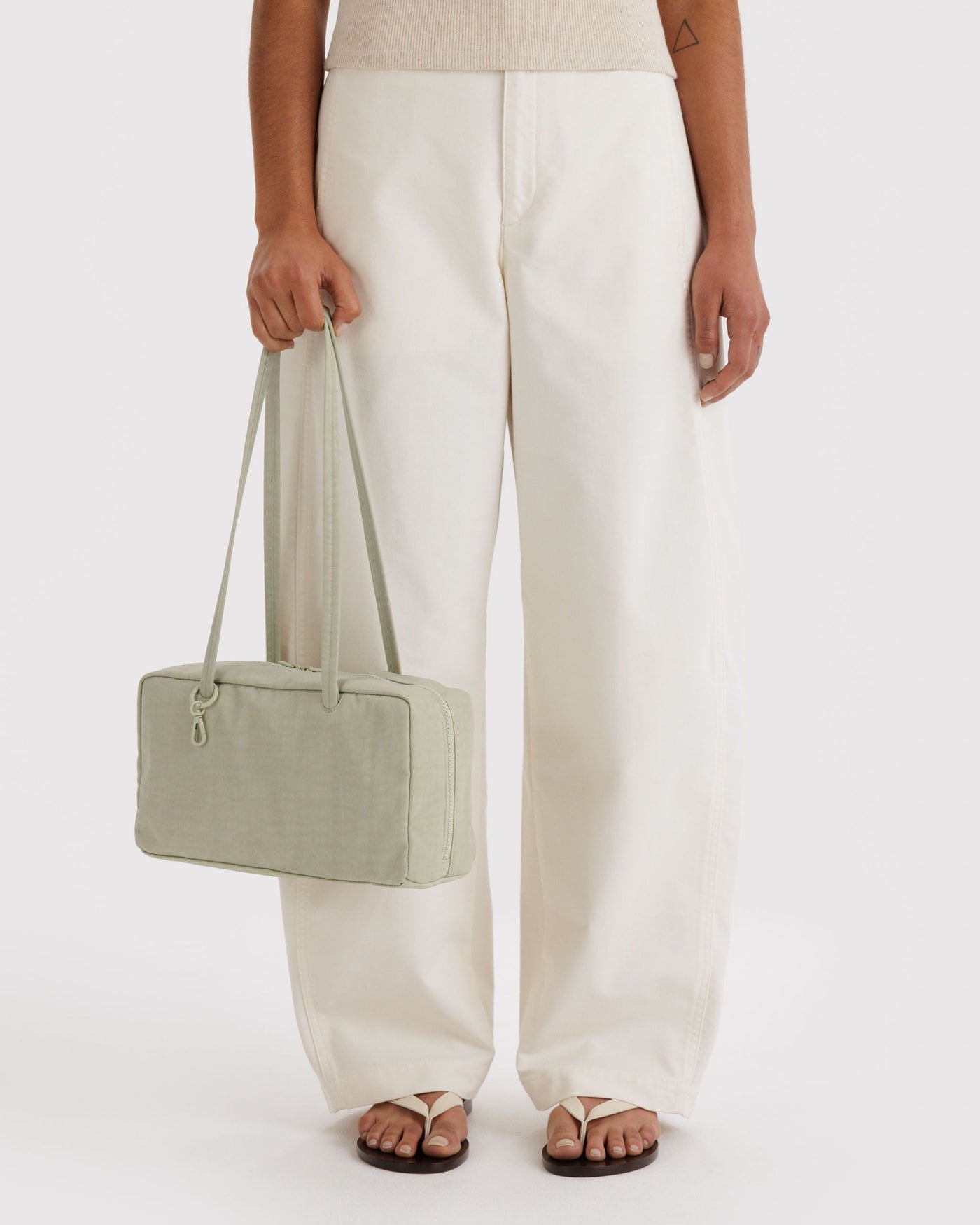 Nylon Bowler Bag - Celadon - Weekend Carry