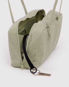 Nylon Bowler Bag - Celadon - Weekend Carry