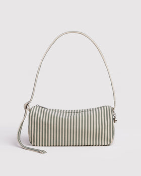 Nylon Loaf Bag - Sage Stripe