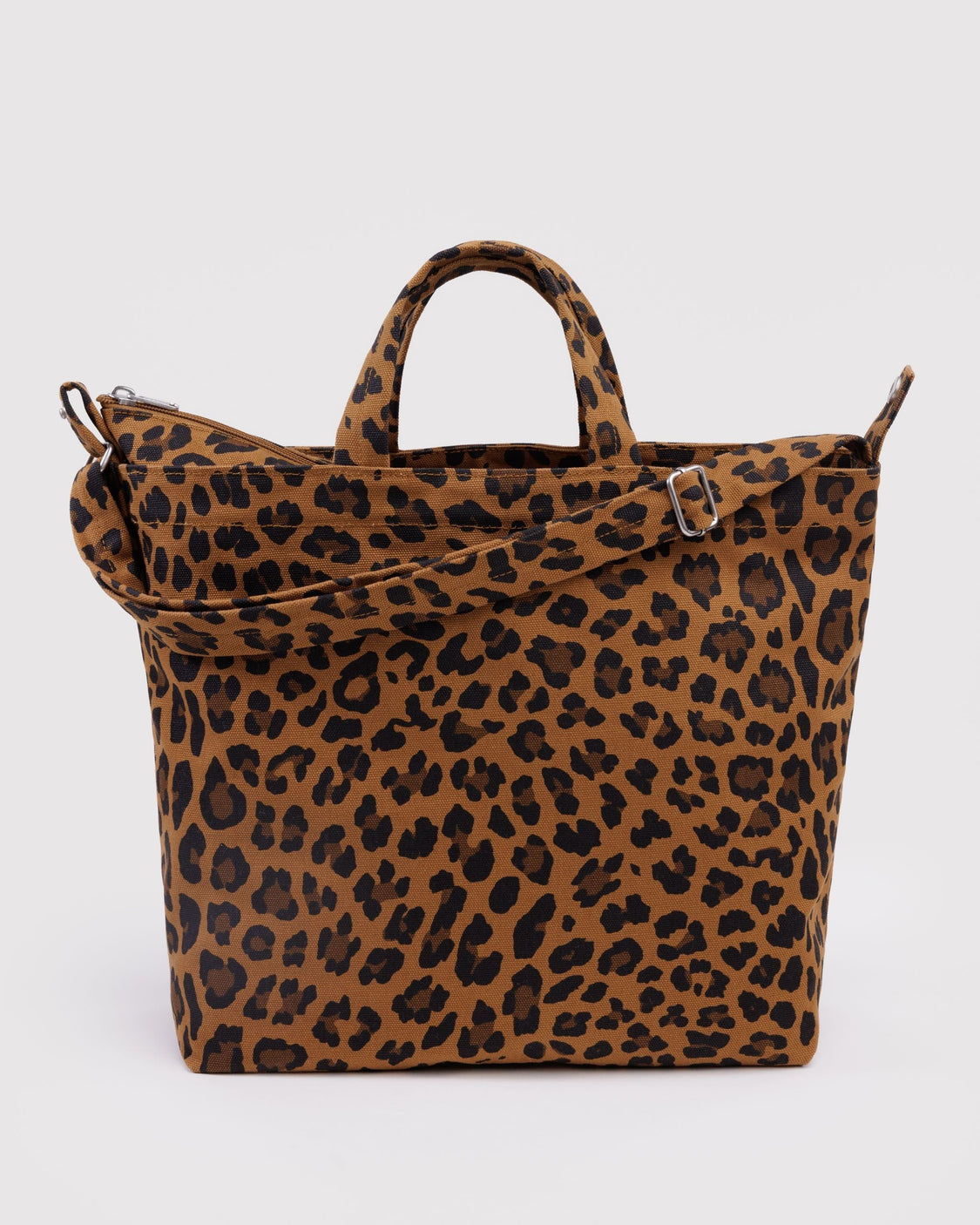 Horizontal Zip Duck Bag - Leopard - Easy Stow