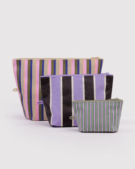 Go Pouch Set - Candy Shop Stripes