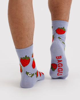 Crew Sock - Strawberry Blossom - Daily Step
