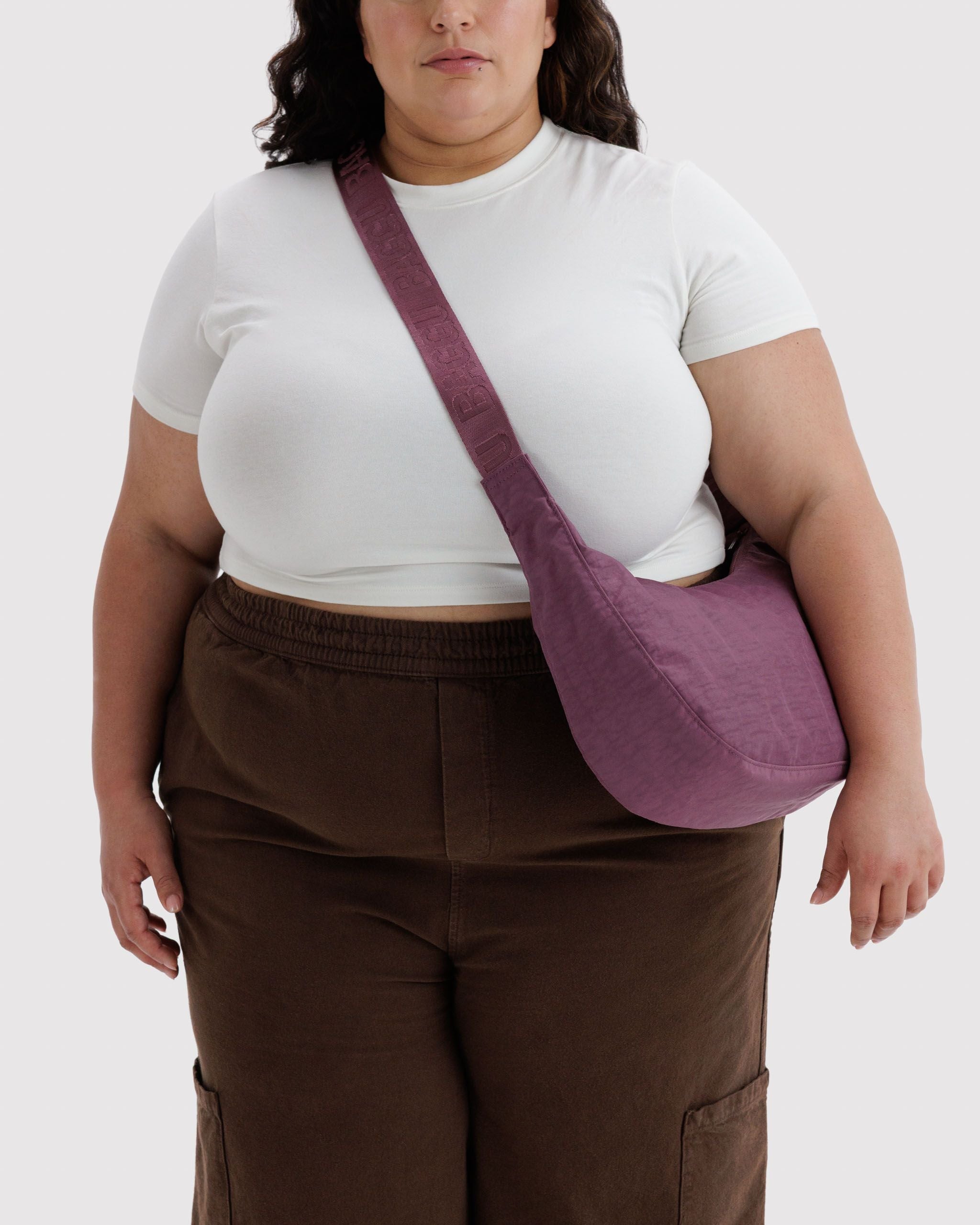 Medium Nylon Crescent Bag