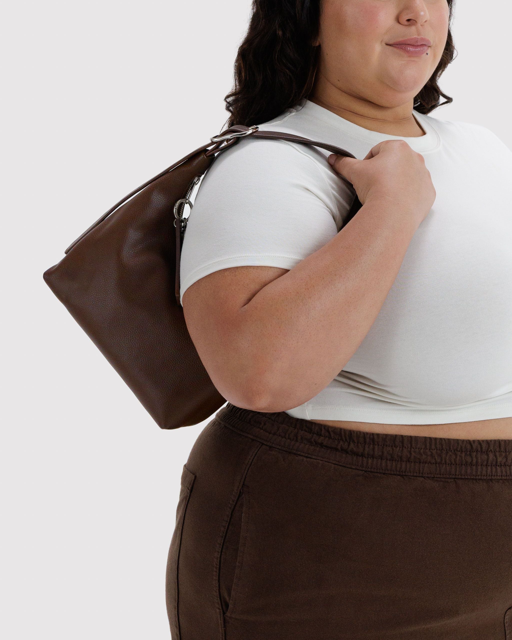Mini Recycled Leather Shoulder Bag