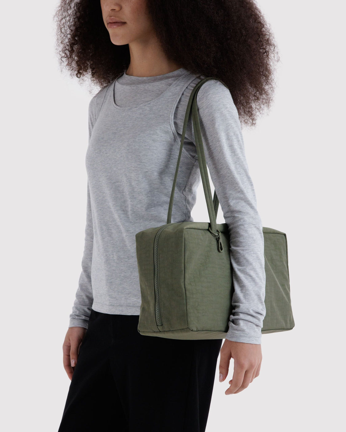 Medium Nylon Bowler Bag