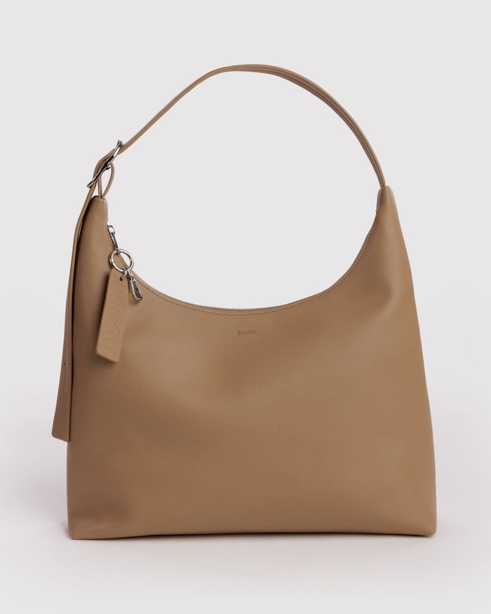 Recycled Leather Shoulder Bag - Dune / OS