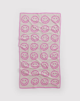 Bath Towel - Happy Pink