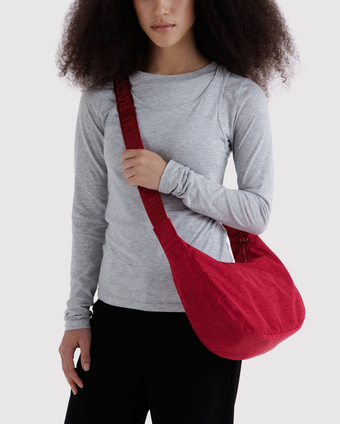 Medium Nylon Crescent Bag