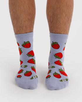 Crew Sock - Strawberry Blossom - Daily Step