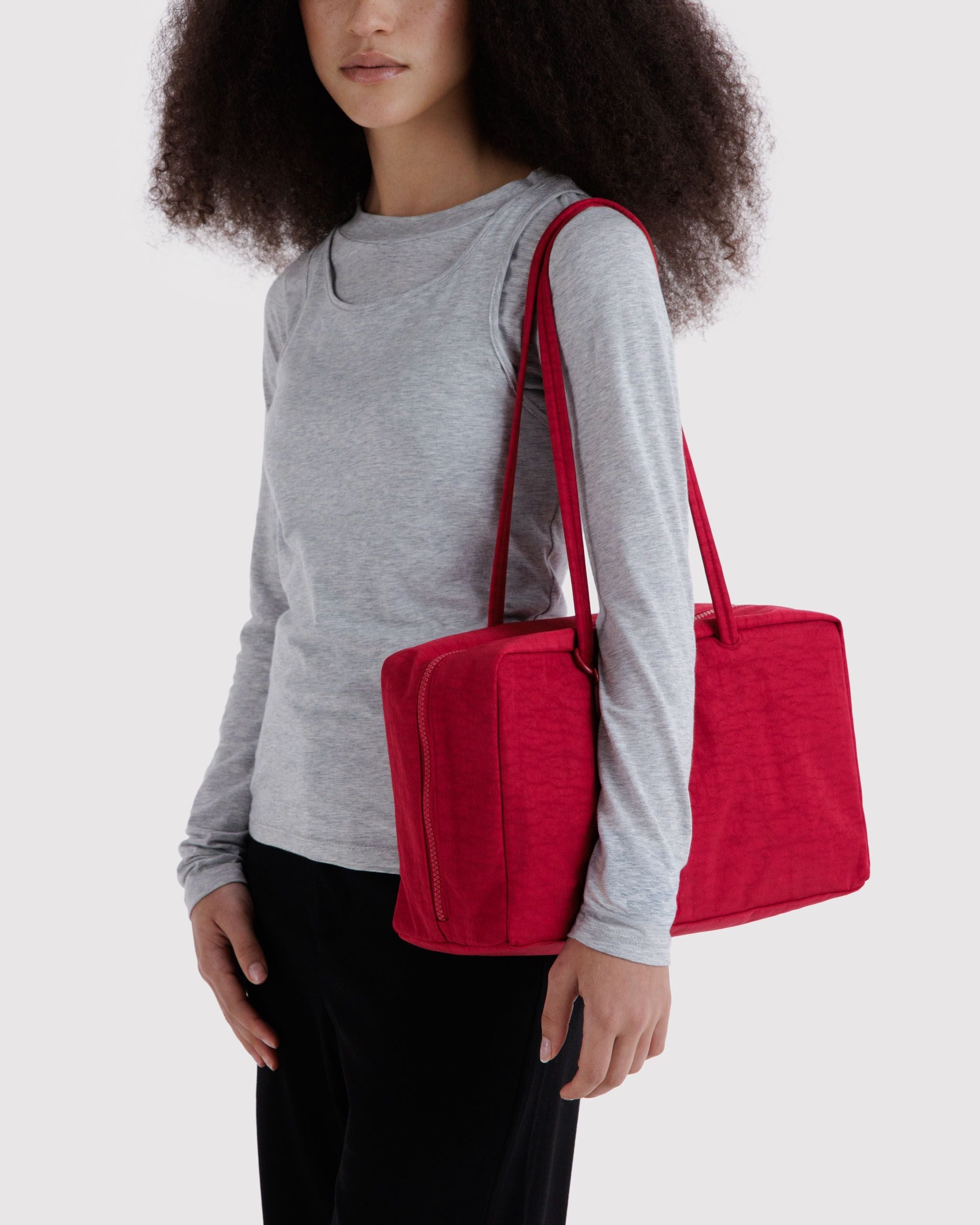 Medium Nylon Bowler Bag
