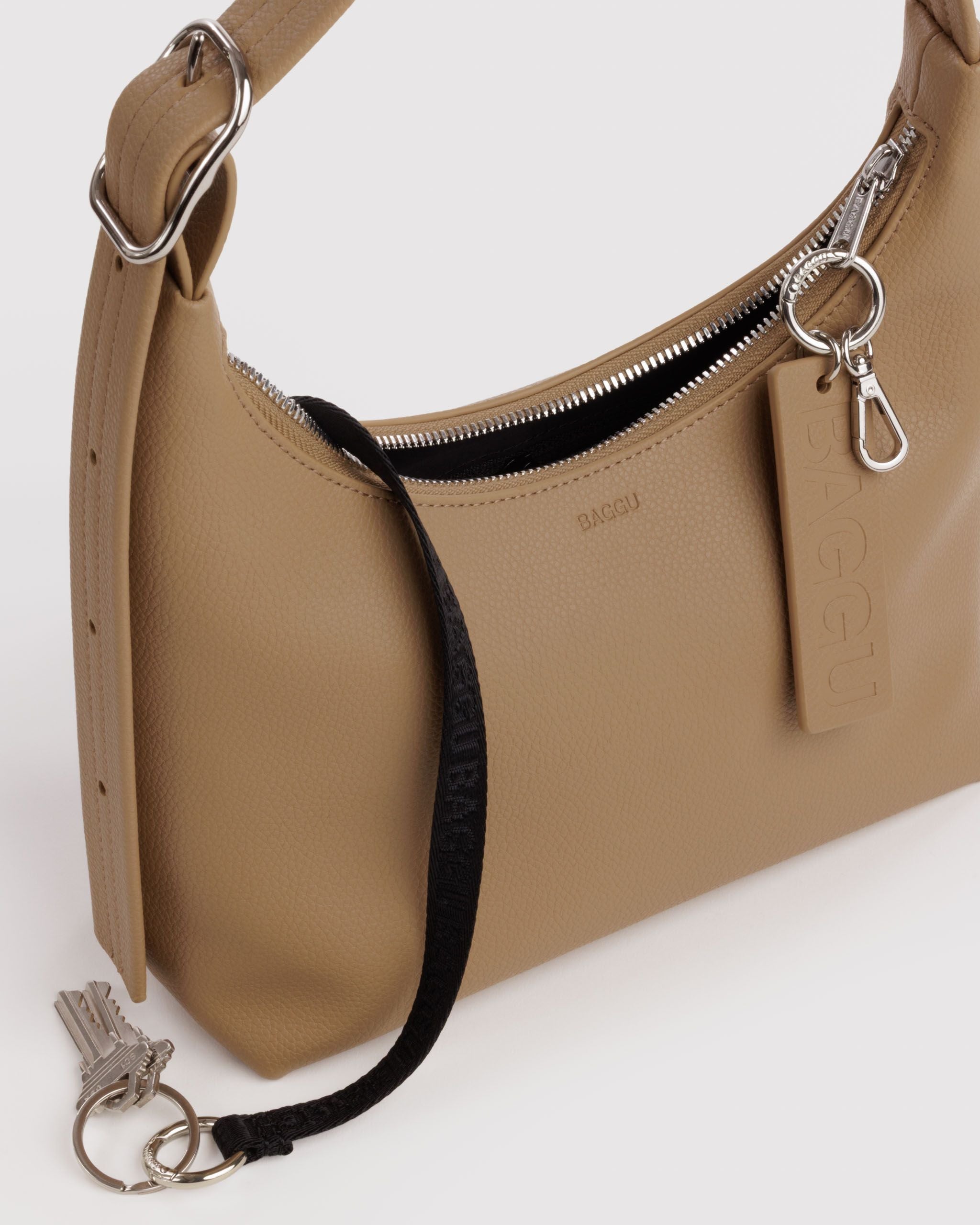 Mini Recycled Leather Shoulder Bag